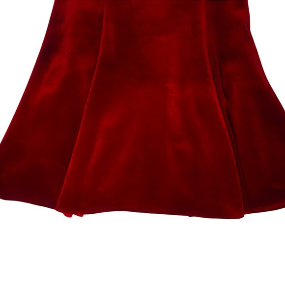 ❤️ Vintage Red Velvet Skater Dress ❤️ - Picture 11 of 13